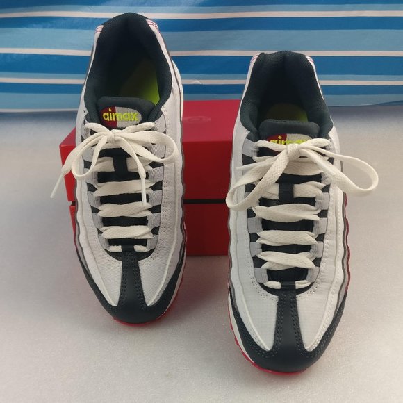 Nike Airmax made with LEATHER Fuschia Pink, Neon Swoosh, Electric Green, Wmn 5.5 - Picture 7 of 7